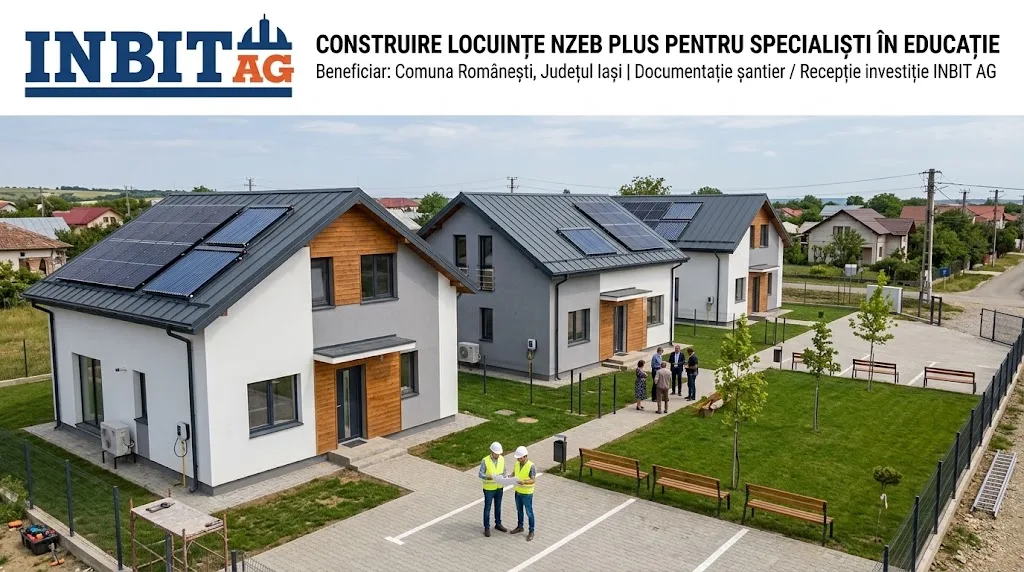 Construire locuințe NZEB Plus pentru specialiști în educație în comuna Românești, județul Iași